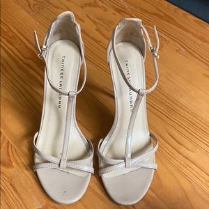 Chinese Laundry Nude Strappy Heels